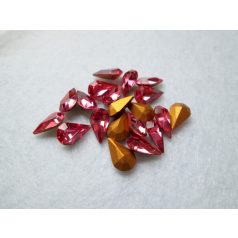Swarovski kristály csepp - pear - 10*6 mm - rose - GF