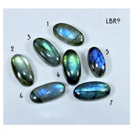Labradorit kaboson 18x9 mm ovális (LBRO1-7)