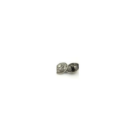 Antique finish metal button 