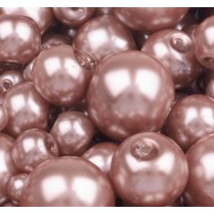 Czech glass pearl - 10 mm - 10 pcs/pack - cafélatte