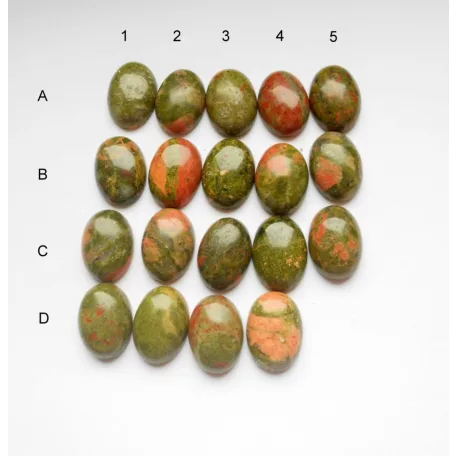 Unakite cabochon - 30x22 mm