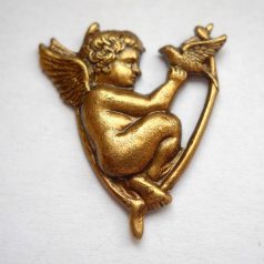 Angel - brass stamping - 28*24 mm