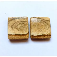 Owyhee jáspis kaboson - 17x16 - összeillő pár