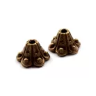 Réz gyöngykupak - 9x6 mm - harang