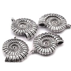 Ammonit  - antik ezüst - 30*25  mm