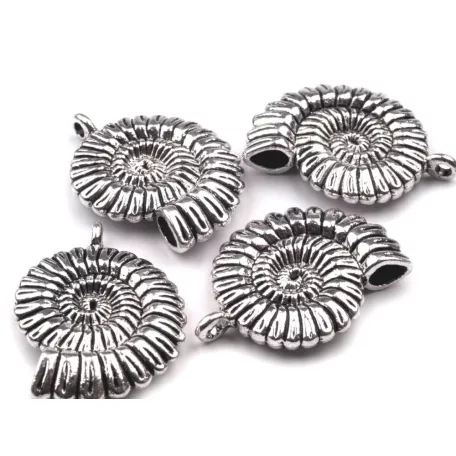 Ammonite - antique silver - 30*25 mm