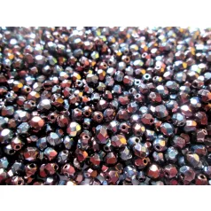 Czech fire polished beads - 4 mm