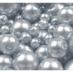 Czech glass pearl - 6 mm - 25 pcs/pack - dove grey