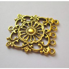 Tibetan silver connector 24*20 mm - 1 pair