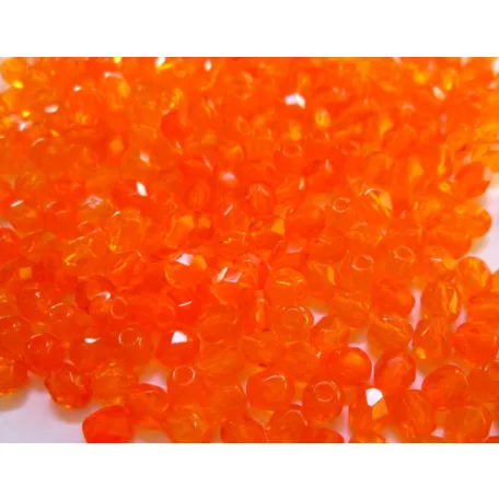 Czech fire polished beads - 4 mm