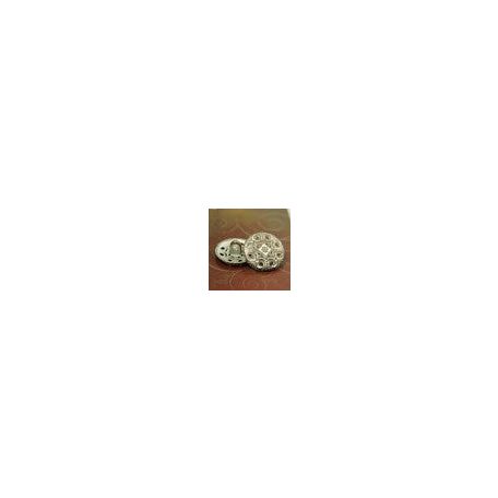 Antique finish metal button 