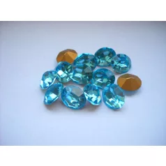 Swarovski ovális kristály - 12x10 mm - aquamarine