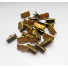 Szalagvégzáró - 16x6 mm - 6 db - bronz