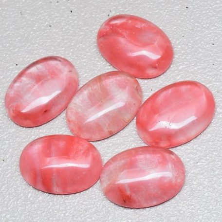 Cseresznyekvarc kaboson - 25*18 mm