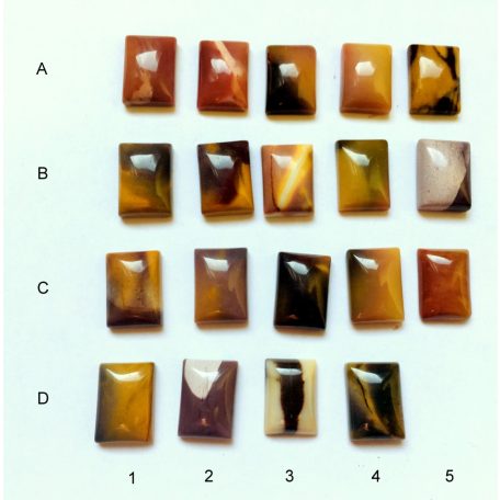 Mookait jáspis kaboson - 14X10