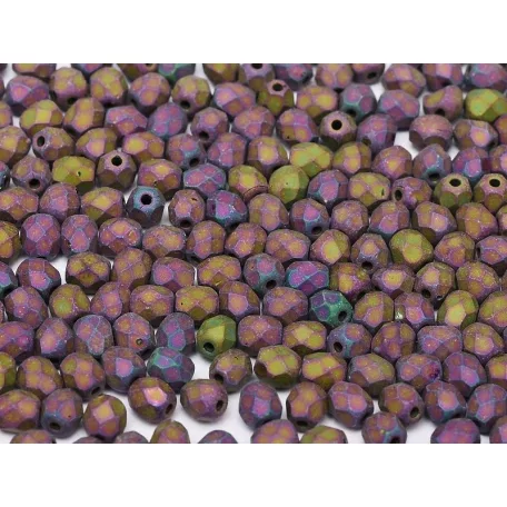 Czech fire polished beads - 4 mm