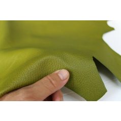 Olivazöld prémium báránybőr - 20*10 cm          