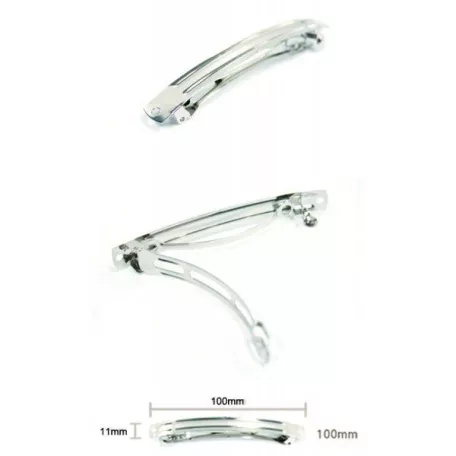 French barrette - hairclip blank - 100 mm*11 mm