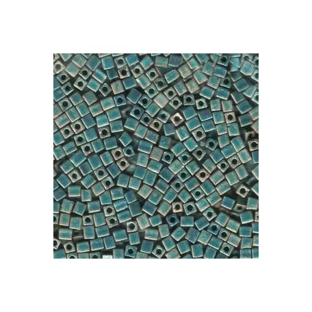 Miyuki 1,8 mm cube - #2008 -  Matte Metallic Patina Iris  - 10 gr