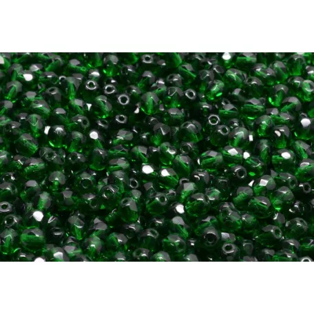 Czech fire polished beads - 4 mm