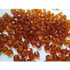 Czech fire polished beads - 4 mm