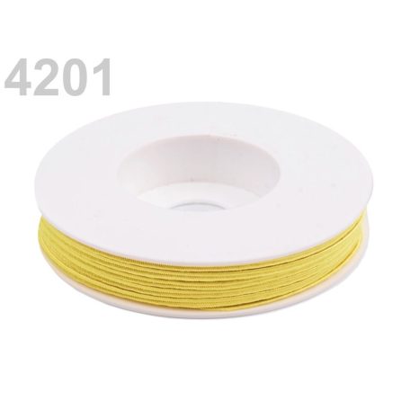 Sujtás zsinór - 3 mm -  élénk sárga  (#4201) 
