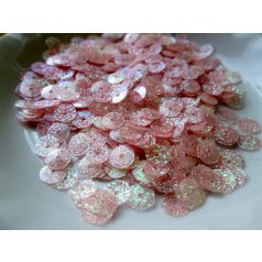 Flitter - 7 mm - csillámos rózsaszín