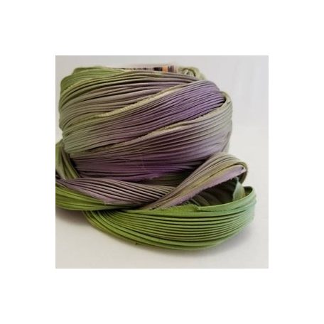 Shibori silk ribbon -tropical -10 cm