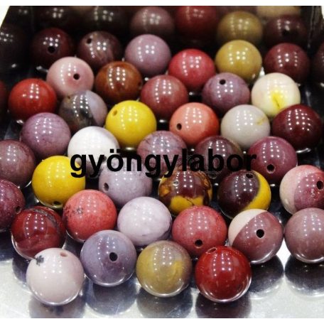 Rainbow calsilica rounds - 10 mm