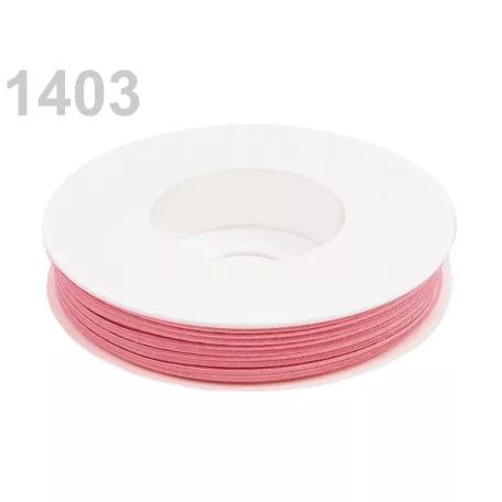 Sujtás zsinór - 3 mm - pünkösdi rózsa (#1403) 