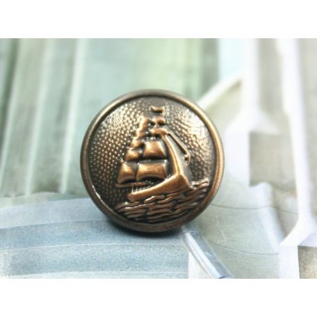 Antique finish metal button 