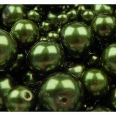 Czech glass pearl - 12 mm - 4 pcs/pack - pine