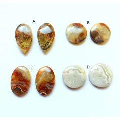   Mexikói csipkeachát kaboson - összeillő pár - méretek a leírásban