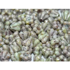 Cseh harangvirág - 8x6 mm - Chalk white green luster