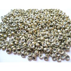   Teacup gyöngy - 4x2 mm - 5gr (75 db) - Sueded Gold Cloud Dream