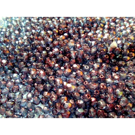 Czech fire polished beads - 4 mm
