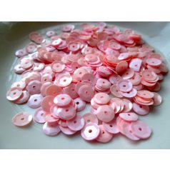 Flitter - 7 mm - matt rózsaszín 