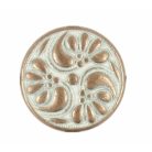 Antique finish metal shank button - 18 mm - bronze