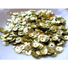 Flitter - 7 mm -  matt arany