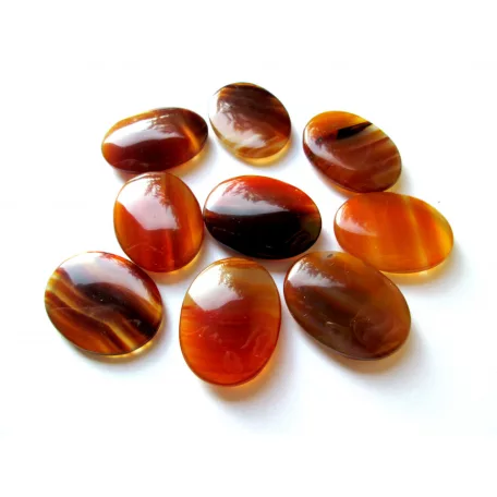 Karneol kaboson - 30x22 mm 