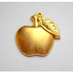 Apple - brass stamping- 20x20mm