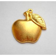 Alma - sárgaréz veret - 20*20 mm