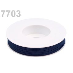 Sujtás zsinór - 3 mm - sötétkék (#7703) 