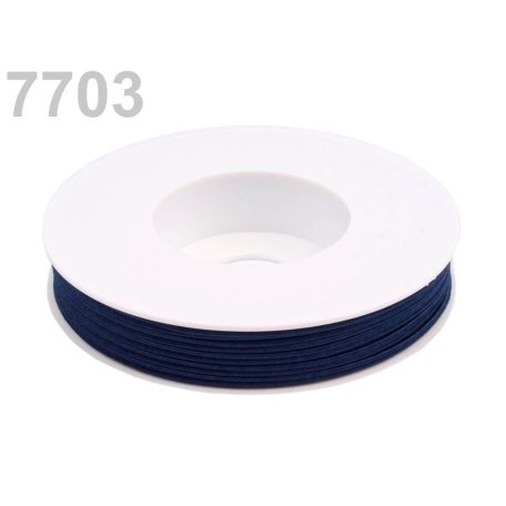 Sujtás zsinór - 3 mm - sötétkék (#7703) 
