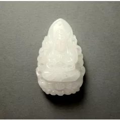 Carved buddha pendant bead