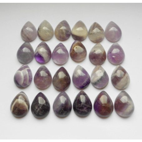 Ametiszt kaboson - 20x15 mm