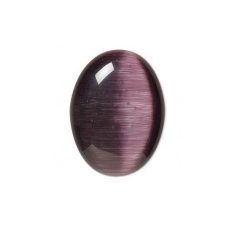 Macskaszem kaboson - 25x18 mm - lila