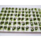 Preciosa kristály briolette - 10x6 mm - olivine