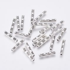 Antik ezüst gyöngy - 15*2,5 mm