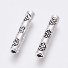 Antik ezüst gyöngy - 15*2,5 mm